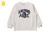 Picture No.1 of BAPE BAPE WASHED EFFECT CREWNECK SWEATSHIRT 1M30-313-001