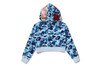 Picture No.3 of BAPE ABC CAMO CRYSTAL STONE SHARK CROPPED FULL ZIP HOODIE 1M30-215-301