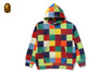 Picture No.1 of BAPE MULTI COLOR PATCHWORK PULLOVER HOODIE 1M30-114-002