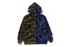 Picture No.4 of BAPE SPLIT CAMO SHARK RELAXED FIT PULLOVER HOODIE 1M30-614-001