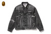 Picture No.1 of BAPE FAKE PRINT TRUCKER JACKET 1M30-140-319