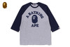Picture No.4 of BAPE COLLEGE RAGLAN REGULAR FIT LS TEE 1M30-111-309