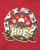 Picture No.4 of Evisen Skateboards HUF x EVISEN HUFUJI ZIP HOODIE - RED 10084838867258