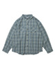 Picture No.1 of Evisen Skateboards WILLIAM CHECK L/S SHIRT - GREEN 10211834331450