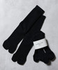 Picture No.1 of NUMBER (N)INE 100% Fine Cotton Plain 2 Pack Rib Tabi Socks F25GNA003