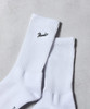 Picture No.5 of NUMBER (N)INE 100% Fine Cotton Embroidery Classic Logo 2 Pack Rib Crew Socks / Fine 100% cotton With One-point logo Embroidery, 2-Pack rib crew socks F25GNA001