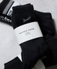 Picture No.7 of NUMBER (N)INE 100% Fine Cotton Embroidery Classic Logo 2 Pack Rib Crew Socks / Fine 100% cotton With One-point logo Embroidery, 2-Pack rib crew socks F25GNA001