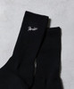 Picture No.9 of NUMBER (N)INE 100% Fine Cotton Embroidery Classic Logo 2 Pack Rib Crew Socks / Fine 100% cotton With One-point logo Embroidery, 2-Pack rib crew socks F25GNA001