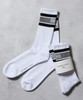 Picture No.1 of NUMBER (N)INE 100% Fine Cotton N(N) Box Logo 2 Pack Rib Line Socks / Fine 100% Cotton N(N) Box Logo 2 Pack Rib Line Socks F25GNA002