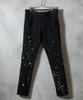 Picture No.2 of NUMBER (N)INE Hand painted tapered skinny denim jeans black one wash BA2NP005P
