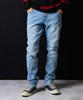 Picture No.16 of NUMBER (N)INE Hand painted tapered skinny denim jeans vintage wash BA2NP003P