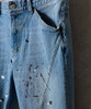 Picture No.28 of NUMBER (N)INE Hand painted tapered skinny denim jeans vintage wash BA2NP003P