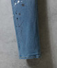 Picture No.34 of NUMBER (N)INE Hand painted tapered skinny denim jeans vintage wash BA2NP003P