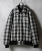 Picture No.21 of NUMBER (N)INE WOOL MELTON OMBRE PRAID INSIDE QUILTING RIB JACKET / Wool Melton Ombre Check Quilted Lining Rib Jacket F25NJ004