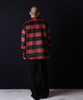 Picture No.30 of NUMBER (N)INE Wool Blend Large Plaid Melton CPO Shirt With Embroidered Logo F25NS002
