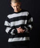 Picture No.5 of NUMBER (N)INE MOHAIR WIDE STRIPED KNIT SWEATER / Mohair wide striped Crew Neck knit sweater F25NK001