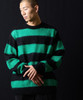 Picture No.15 of NUMBER (N)INE MOHAIR WIDE STRIPED KNIT SWEATER / Mohair wide striped Crew Neck knit sweater F25NK001