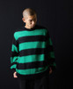 Picture No.16 of NUMBER (N)INE MOHAIR WIDE STRIPED KNIT SWEATER / Mohair wide striped Crew Neck knit sweater F25NK001