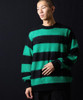 Picture No.19 of NUMBER (N)INE MOHAIR WIDE STRIPED KNIT SWEATER / Mohair wide striped Crew Neck knit sweater F25NK001
