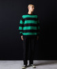 Picture No.20 of NUMBER (N)INE MOHAIR WIDE STRIPED KNIT SWEATER / Mohair wide striped Crew Neck knit sweater F25NK001