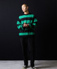 Picture No.21 of NUMBER (N)INE MOHAIR WIDE STRIPED KNIT SWEATER / Mohair wide striped Crew Neck knit sweater F25NK001