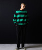 Picture No.22 of NUMBER (N)INE MOHAIR WIDE STRIPED KNIT SWEATER / Mohair wide striped Crew Neck knit sweater F25NK001