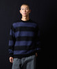 Picture No.24 of NUMBER (N)INE MOHAIR WIDE STRIPED KNIT SWEATER / Mohair wide striped Crew Neck knit sweater F25NK001