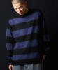 Picture No.26 of NUMBER (N)INE MOHAIR WIDE STRIPED KNIT SWEATER / Mohair wide striped Crew Neck knit sweater F25NK001