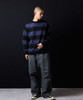 Picture No.30 of NUMBER (N)INE MOHAIR WIDE STRIPED KNIT SWEATER / Mohair wide striped Crew Neck knit sweater F25NK001