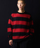 Picture No.35 of NUMBER (N)INE MOHAIR WIDE STRIPED KNIT SWEATER / Mohair wide striped Crew Neck knit sweater F25NK001