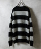 Picture No.42 of NUMBER (N)INE MOHAIR WIDE STRIPED KNIT SWEATER / Mohair wide striped Crew Neck knit sweater F25NK001