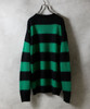 Picture No.47 of NUMBER (N)INE MOHAIR WIDE STRIPED KNIT SWEATER / Mohair wide striped Crew Neck knit sweater F25NK001