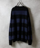 Picture No.52 of NUMBER (N)INE MOHAIR WIDE STRIPED KNIT SWEATER / Mohair wide striped Crew Neck knit sweater F25NK001