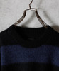 Picture No.53 of NUMBER (N)INE MOHAIR WIDE STRIPED KNIT SWEATER / Mohair wide striped Crew Neck knit sweater F25NK001