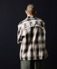 Picture No.17 of NUMBER (N)INE COTTON OMBRE PLAID FLANNEL EMBROIDERY BACK LOGO OPEN COLLAR SHIRT / Cotton ombre Check Embroidered back logo open collar shirt F25NS005