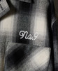 Picture No.23 of NUMBER (N)INE COTTON OMBRE PLAID FLANNEL EMBROIDERY BACK LOGO OPEN COLLAR SHIRT / Cotton ombre Check Embroidered back logo open collar shirt F25NS005