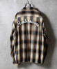 Picture No.26 of NUMBER (N)INE COTTON OMBRE PLAID FLANNEL EMBROIDERY BACK LOGO OPEN COLLAR SHIRT / Cotton ombre Check Embroidered back logo open collar shirt F25NS005