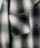 Picture No.30 of NUMBER (N)INE COTTON OMBRE PLAID FLANNEL EMBROIDERY BACK LOGO OPEN COLLAR SHIRT / Cotton ombre Check Embroidered back logo open collar shirt F25NS005