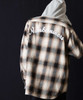Picture No.17 of NUMBER (N)INE COTTON OMBRE PLAID FLANNEL EMBROIDERY BACK LOGO HOODIE SHIRT / Cotton ombre Check Embroidered back logo hoodie shirt F25NS003