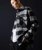 Picture No.8 of NUMBER (N)INE Wool Blend Check Back Felt Logo CPO Shirt / Large Plaid Melton Back Felt Logo CPO Shirt F25NS001