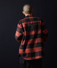 Picture No.27 of NUMBER (N)INE Wool Blend Check Back Felt Logo CPO Shirt / Large Plaid Melton Back Felt Logo CPO Shirt F25NS001