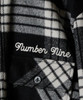 Picture No.33 of NUMBER (N)INE Wool Blend Check Back Felt Logo CPO Shirt / Large Plaid Melton Back Felt Logo CPO Shirt F25NS001