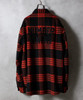 Picture No.40 of NUMBER (N)INE Wool Blend Check Back Felt Logo CPO Shirt / Large Plaid Melton Back Felt Logo CPO Shirt F25NS001