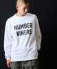 Picture No.6 of NUMBER (N)INE PREMIUM COTTON NUMBER NINERS LOGO FOOTBALL L/S T-SHIRT / Premium cotton Number Niners logo Print football Long-sleeved T-shirt F25NLT002