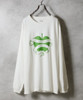 Picture No.1 of NUMBER (N)INE NUMBER (9)INE APPLE PRINTED CLASSIC L/S T-SHIRT / Number Nine Apple Logo Print classic Long-sleeved T-shirt F25NLT006