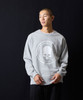 Picture No.15 of NUMBER (N)INE SCHOOL OF VISUAL COMEDY PRINTED CLASSIC CREWNECK SWEATSHIRT / Skull Motif Logo Print classic Crew Neck sweatshirt F25NC006