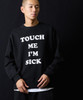 Picture No.3 of NUMBER (N)INE TOUCH ME I'M SICK PRINTED CLASSIC CREWNECK SWEATSHIRT / Touch Me I'm Sick Logo Print classic Crew Neck sweatshirt F25NC009
