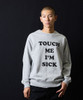 Picture No.16 of NUMBER (N)INE TOUCH ME I'M SICK PRINTED CLASSIC CREWNECK SWEATSHIRT / Touch Me I'm Sick Logo Print classic Crew Neck sweatshirt F25NC009