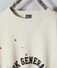 Picture No.13 of NUMBER (N)INE HAND PAINTED VINTAGE GAZETTE CREWNECK SWEATSHIRT (OATMEAL) / Hand painted vintage Gusset Crew Neck sweatshirt F25NC002P