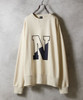 Picture No.2 of NUMBER (N)INE VINTAGE GAZETTE N-LOGO CREWNECK SWEATSHIRT / Vintage Gazette Two-tone Alphabet logo Crew Neck sweatshirt F25NC004